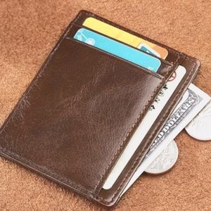 Minimalist mens leather wallet